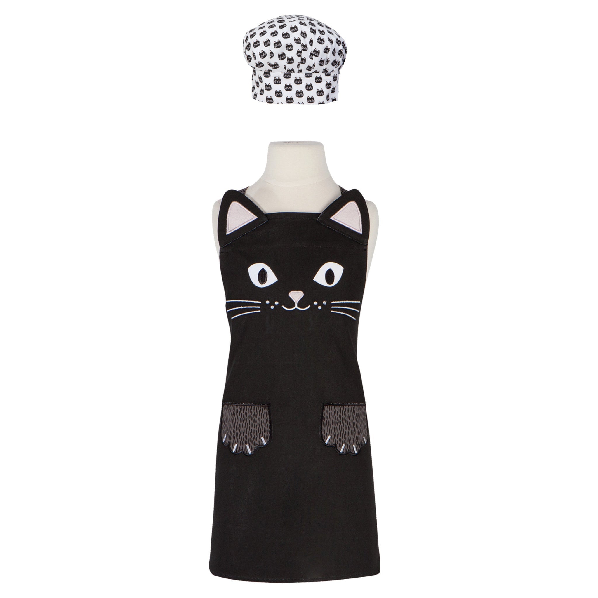 Cat Daydream Kids Apron and Hat Set – Kitchen Linens gift Montreal Villeray Urban Palate