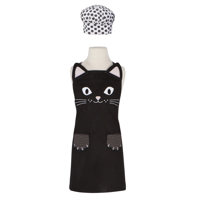 Cat Daydream Kids Apron and Hat Set – Kitchen Linens gift Montreal Villeray Urban Palate