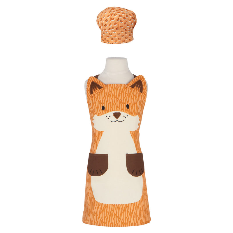 Fox Daydream Kids Apron and Hat Set – Kitchen Linens gift Montreal Villeray Urban Palate