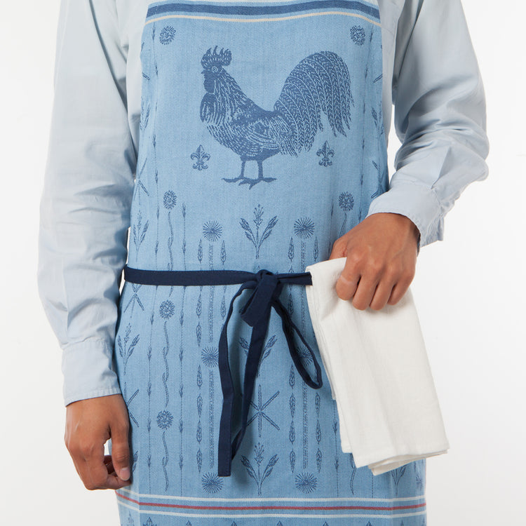 Rooster Francaise Jacquard Apron – Kitchen Linens gift Montreal Villeray Urban Palate