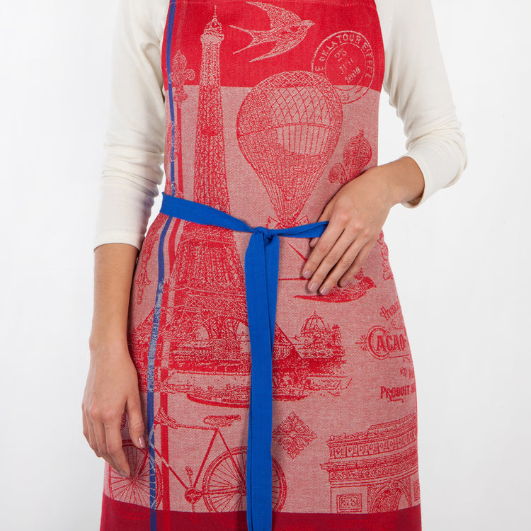 La Tour Eiffel Jacquard Apron – Kitchen Linens cadeau Montréal Villeray Papille Urbaine