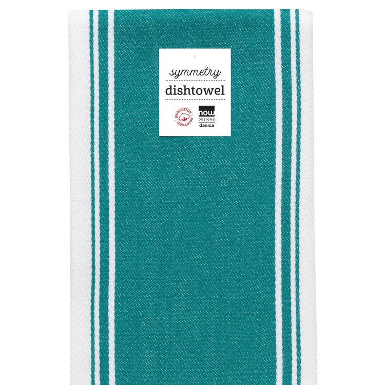 Symmetry Peacock Green Dishtowel – Kitchen Linens gift Montreal Villeray Urban Palate