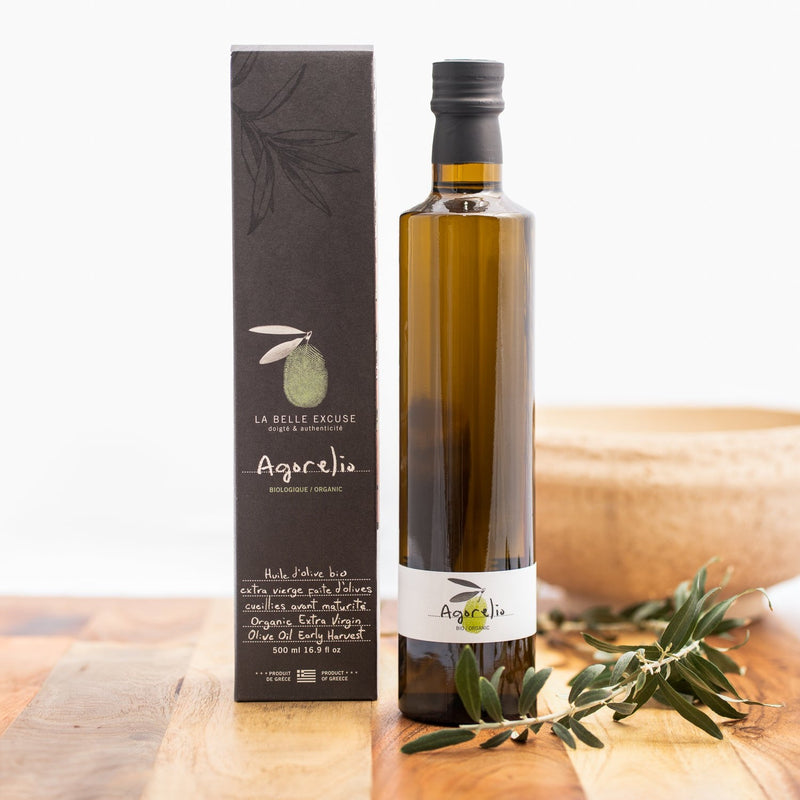 Organic Olive Oil Agorelio Bio 500ml – Gourmet Pantry gift Montreal Villeray Urban Palate
