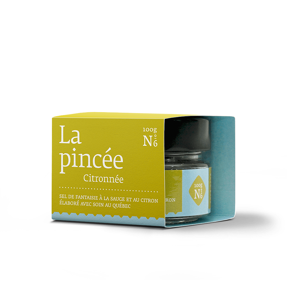 N°6 Sage & Lemon Salt 100g – Gifts & Kitchen Accessories gift Montreal Villeray Urban Palate