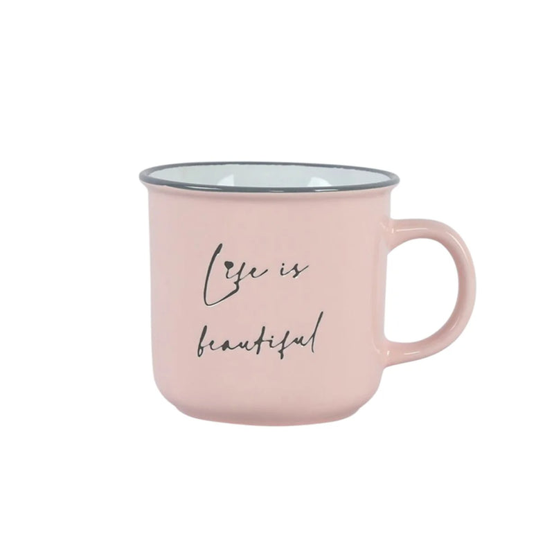 Life is Beautiful Mug 14 oz – Drinkware gift Montreal Villeray Urban Palate