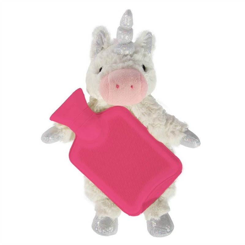 Hot Water Bottle White Unicorn
