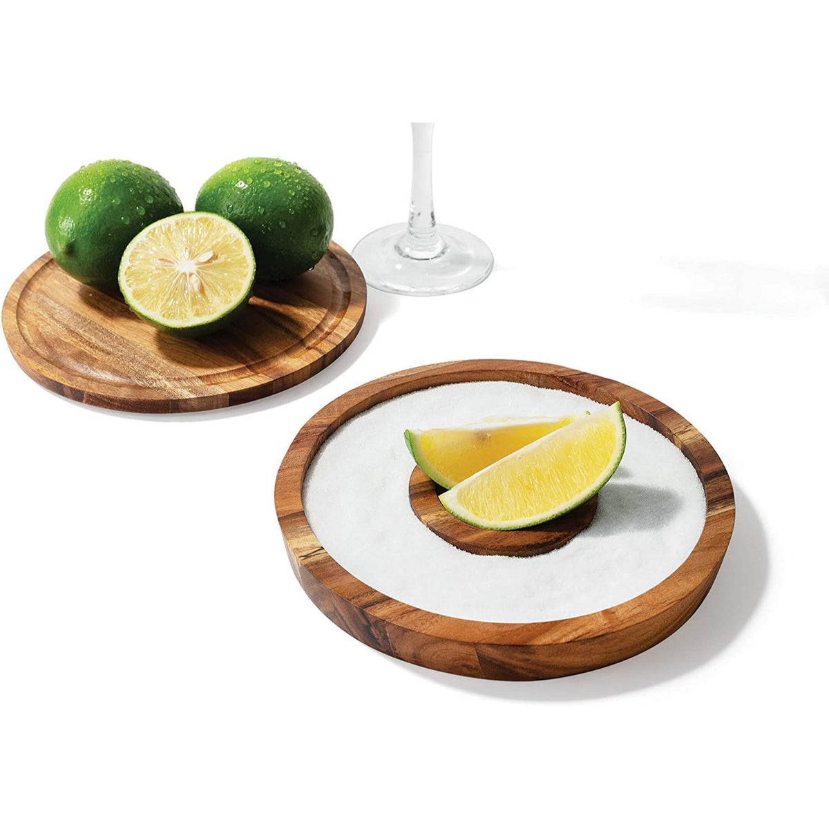 3-in-1 Acacia Wood Salt Rimmer, Cutting Board and Storage Container – Serveware gift Montreal Villeray Urban Palate