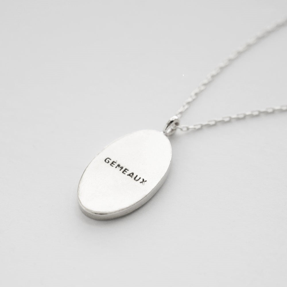 Gemini Silver Zodiac Necklace