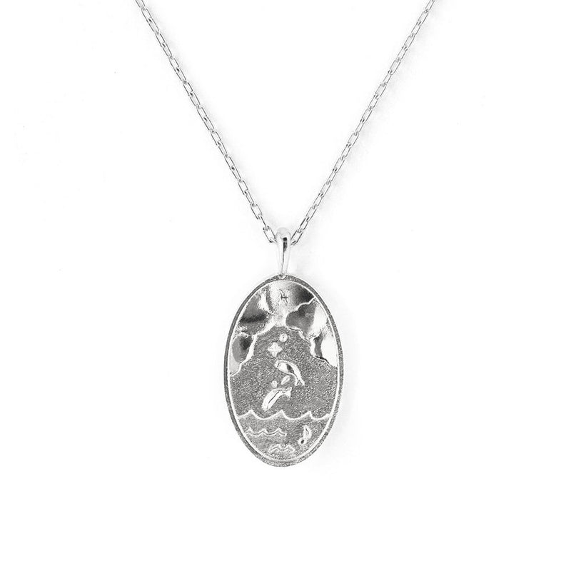 Pisces Silver Zodiac Necklace – Gift Set gift Montreal Villeray Urban Palate