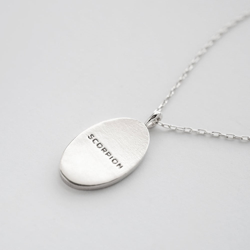 Scorpio Silver Zodiac Necklace