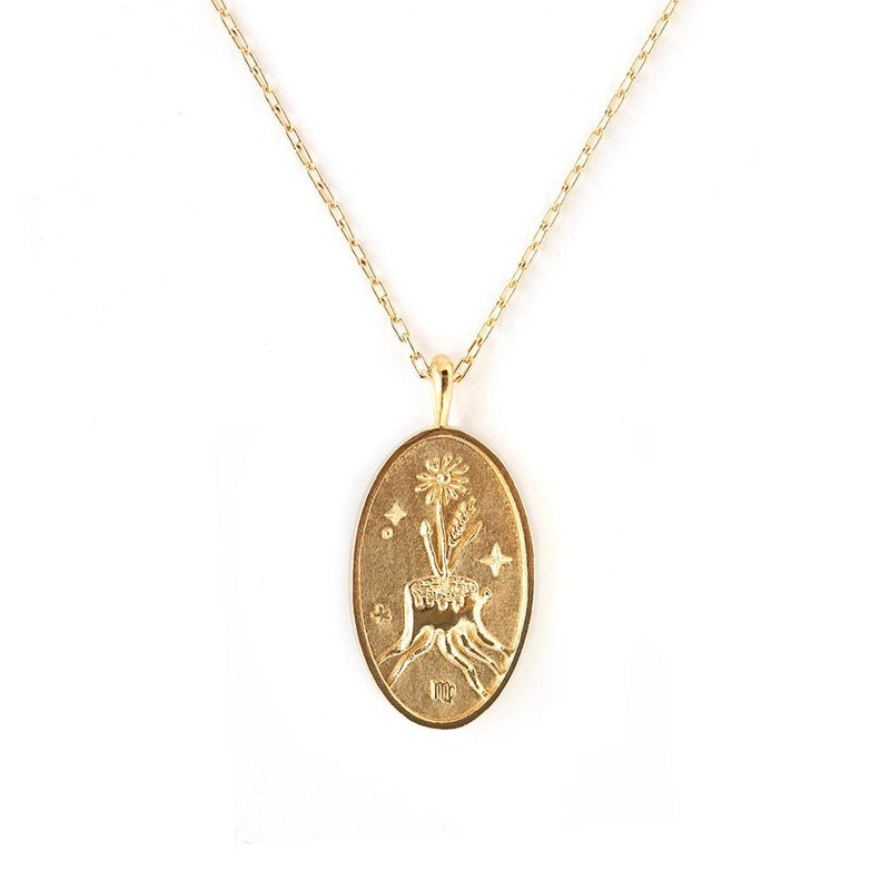 Virgo Gold Zodiac Necklace – Gift Set gift Montreal Villeray Urban Palate
