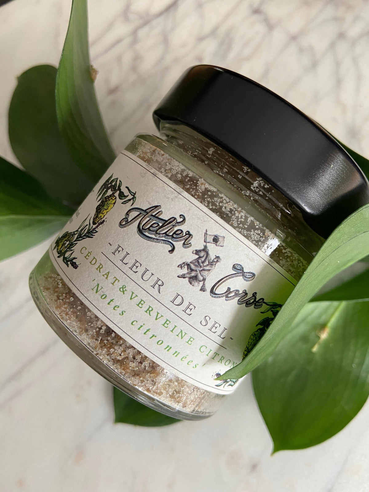 Fleur de Sel Lemon Verbena 90g – Gifts & Kitchen Accessories cadeau Montréal Villeray Papille Urbaine