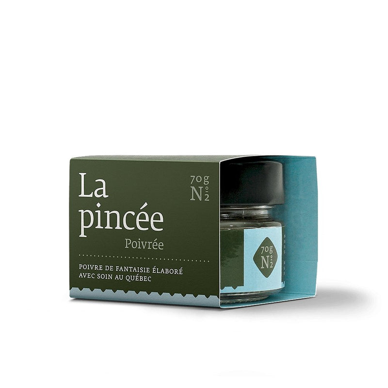 La pincée Poivrée N°2 Spice blend 70g – Gifts & Kitchen Accessories cadeau Montréal Villeray Papille Urbaine