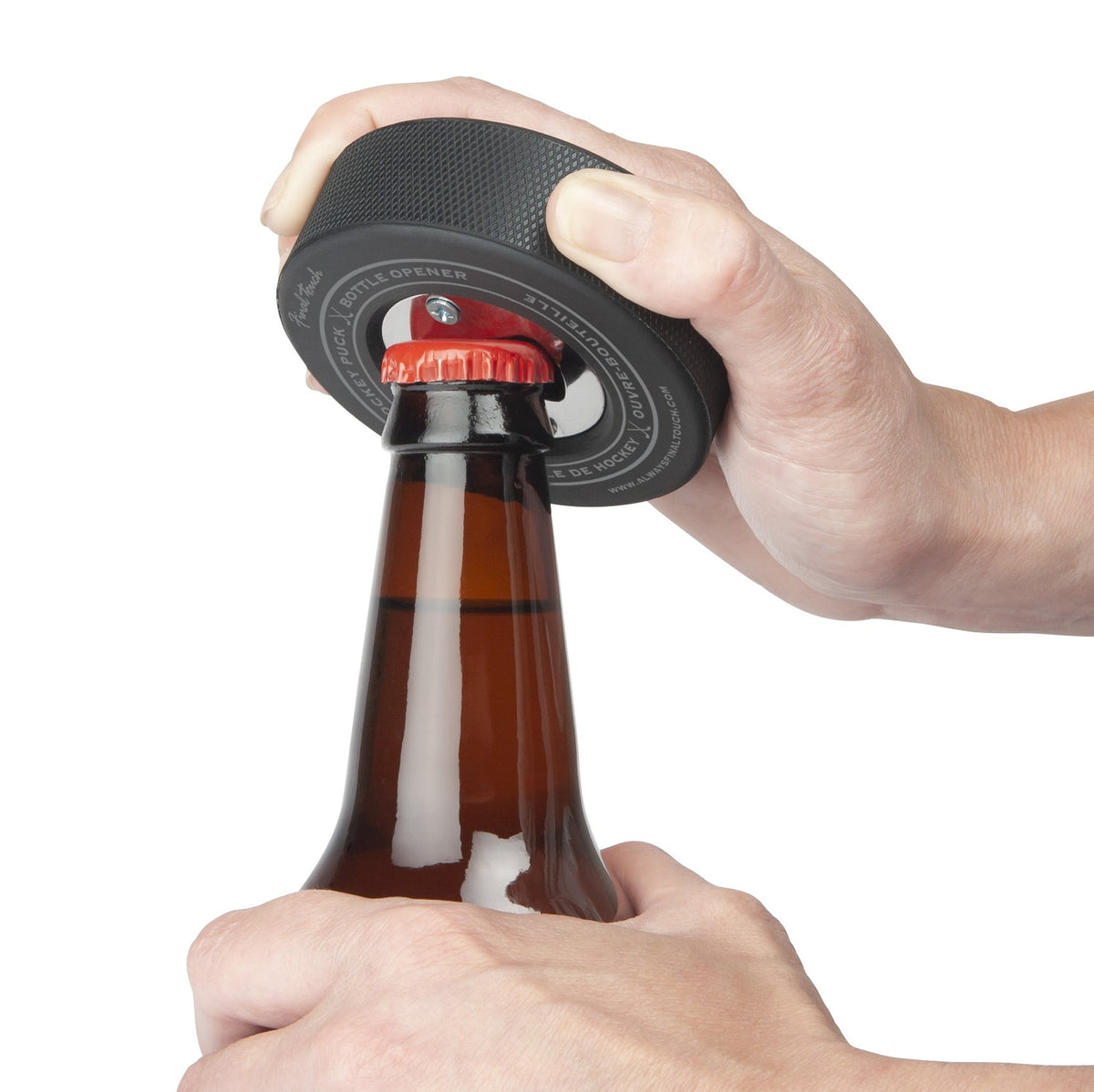 Hockey Puck Bottle Opener – Gift Set gift Montreal Villeray Urban Palate