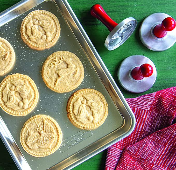 Yuletide Cast Aluminum Holiday Cookie Stamps, set of 3 – Holiday Décor gift Montreal Villeray Urban Palate