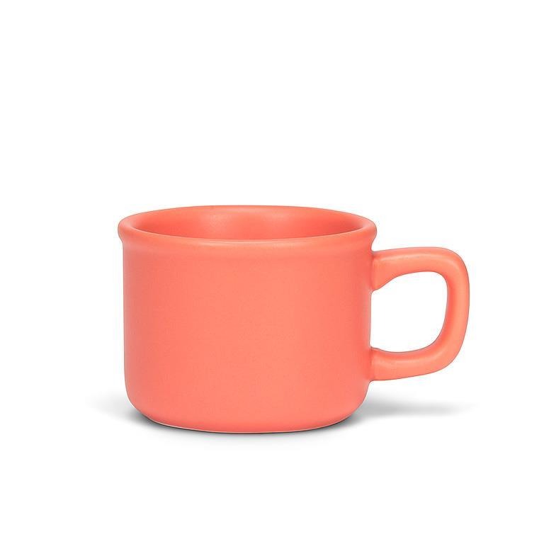 Taza clásica de espresso mate coral