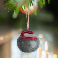 Curling Rock Ornament