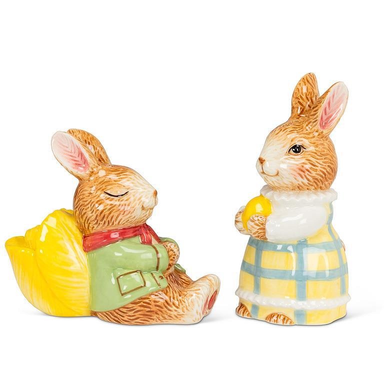 Dress Up Bunnies Salt & Pepper Shaker Set