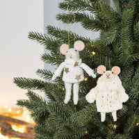 Fancy Winter Mouse Ornament