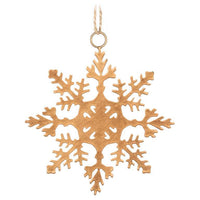 Flat Cutout Snowflake Ornament
