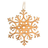 Flat Cutout Snowflake Ornament