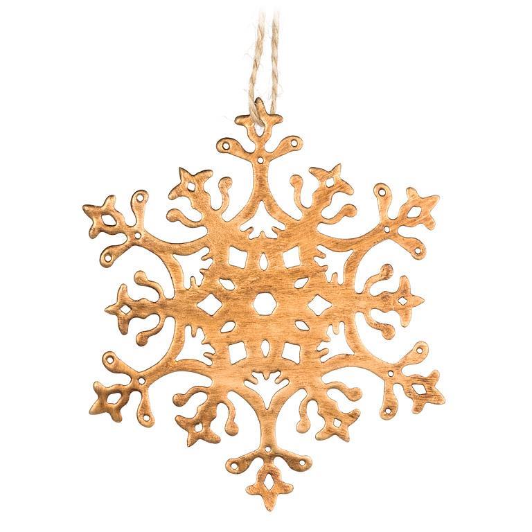 Flat Cutout Snowflake Ornament