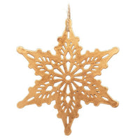 Flat Cutout Snowflake Ornament