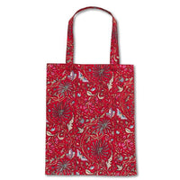 Floral & Butterfly Simple Tote Bag - Red