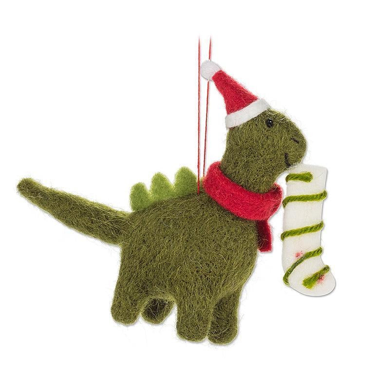 Holiday Dinosaur Ornament – Holiday Décor gift Montreal Villeray Urban Palate