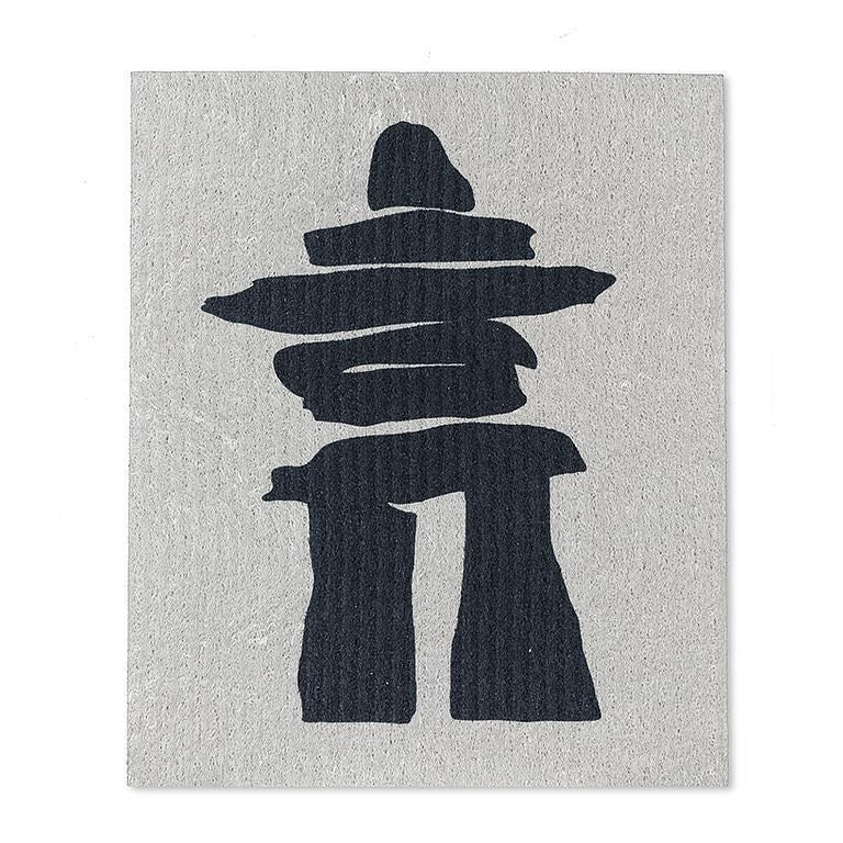 Paños de esponja suecos - Inukshuk y Hoja de arce - Juego de 2