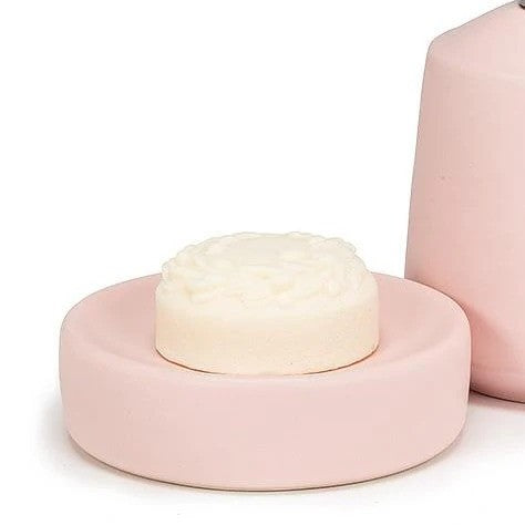 Jabonera redonda mate de 4 pulgadas