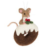 Mouse on Iced Donut Ornament – Holiday Décor gift Montreal Villeray Urban Palate
