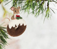 Mouse on Iced Donut Ornament