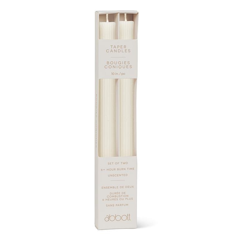 Ridged Taper Candles 9.5"