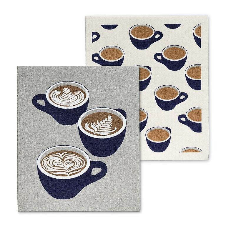 Éponges suédoises - Tasses à café - Lot de 2