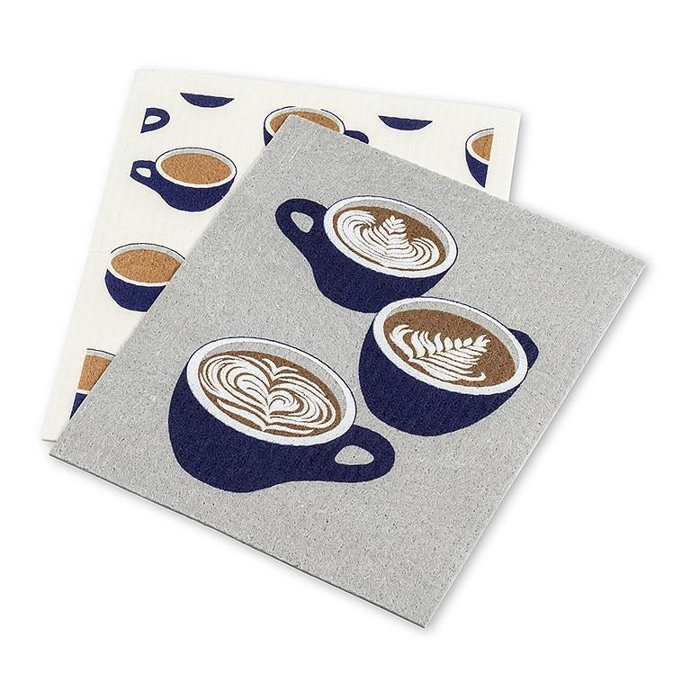 Éponges suédoises - Tasses à café - Lot de 2
