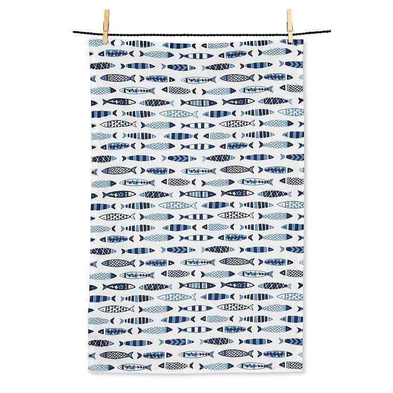 Swimming Fish Dishcloth & Kitchen Towel Set
