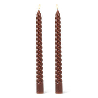 Tight Spiral Taper Candles 10"