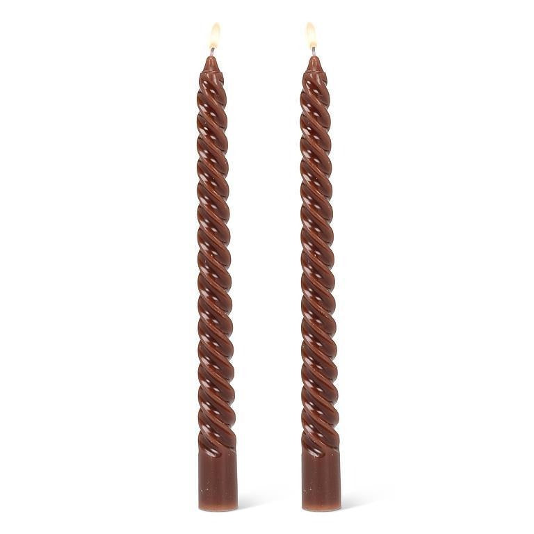 Tight Spiral Taper Candles 10"