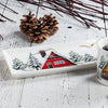Winter Cabins Rectangle Platter