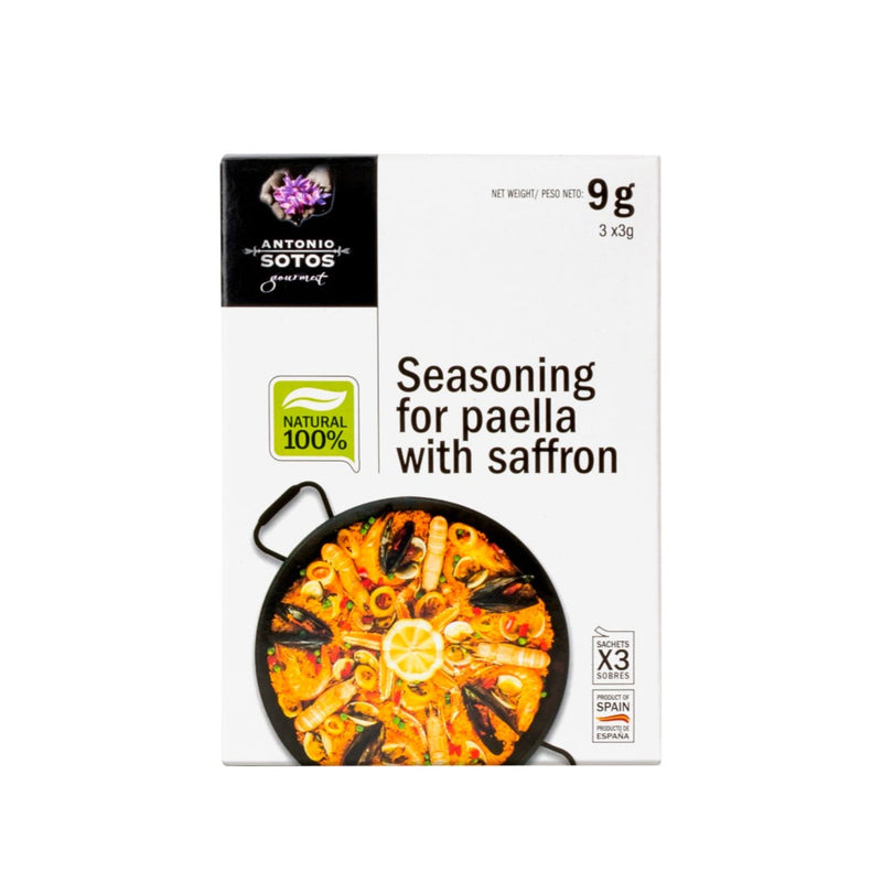Sazonador Paella con Azafrán 9g (3x3g)