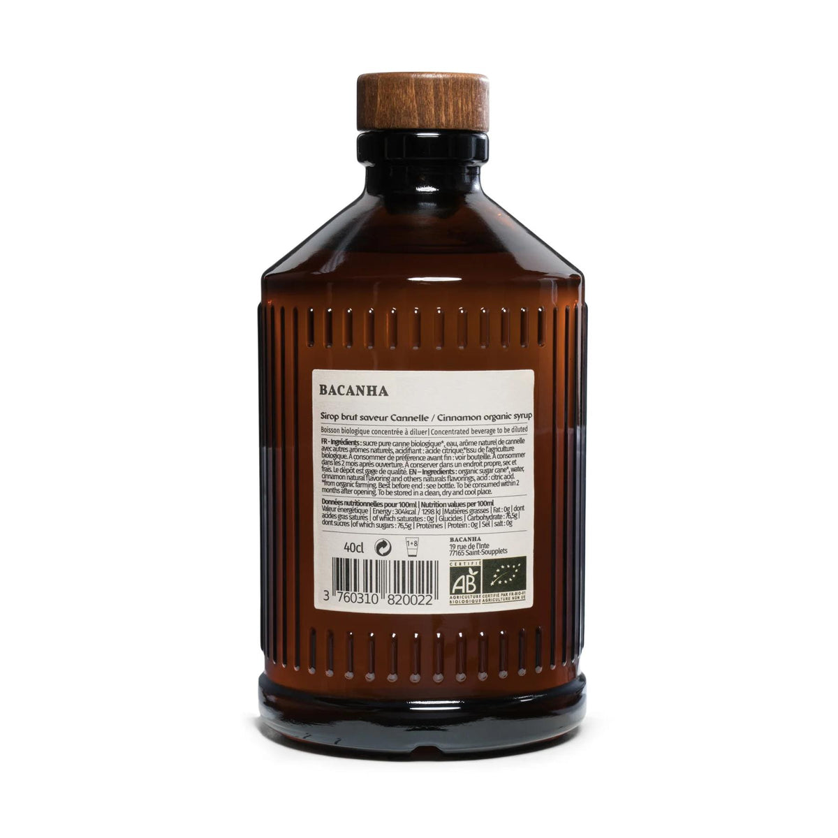 Organic Raw Cinnamon Syrup 400ml
