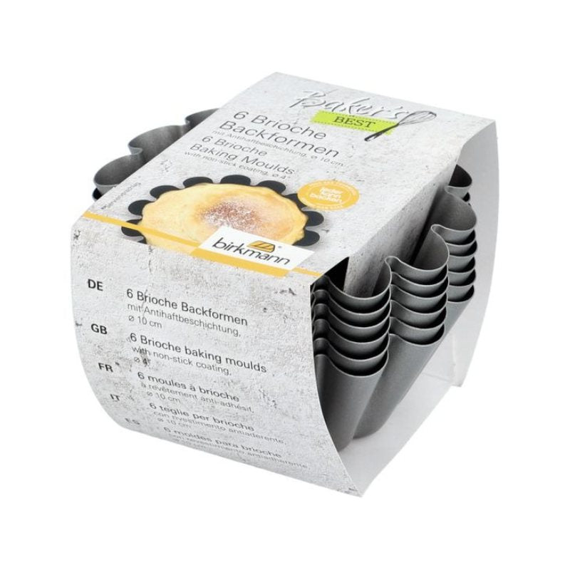 Baker's Best Brioche Pans - Set of 6 (10cm / 4")