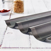 Easy Baking Perforated Baguette Tray - Makes 3