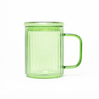Taza de vidrio Opale con infusor - Verde jade