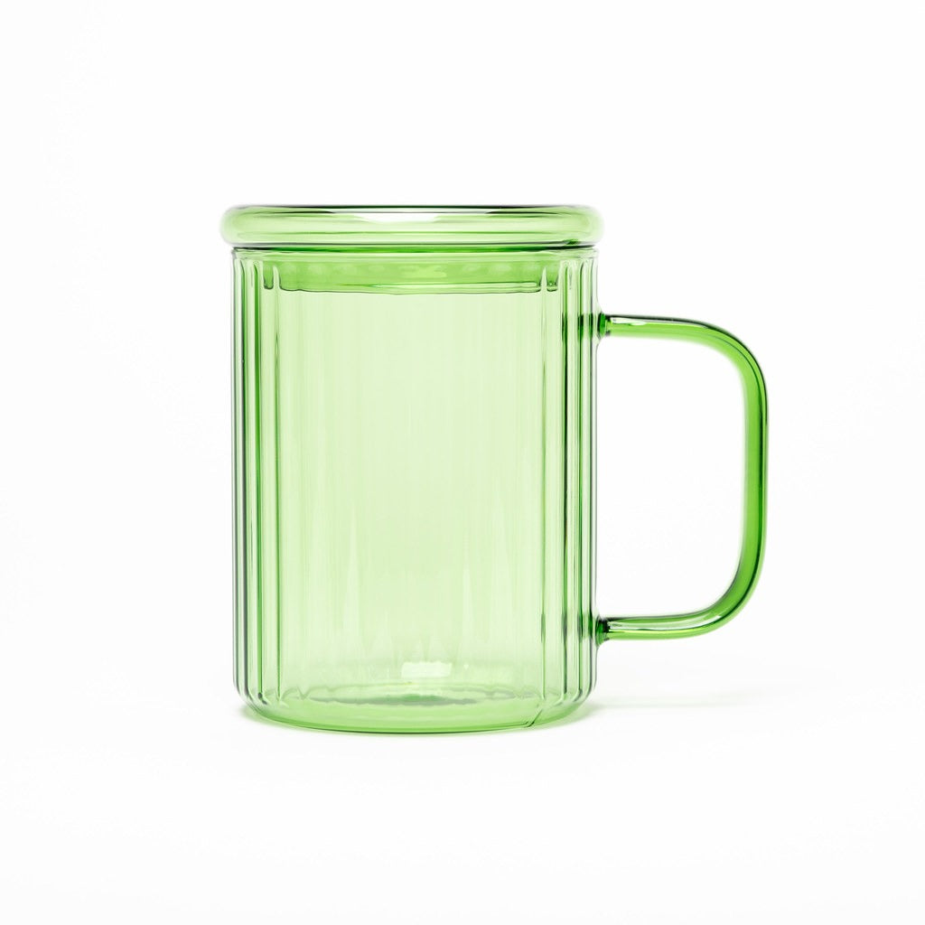 Taza de vidrio Opale con infusor - Verde jade
