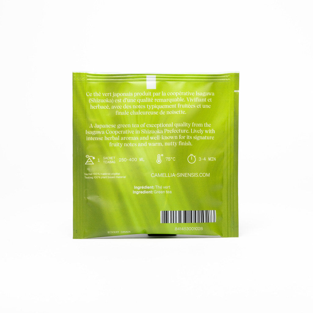 Té verde orgánico Sencha Nagashima - Bolsita de té