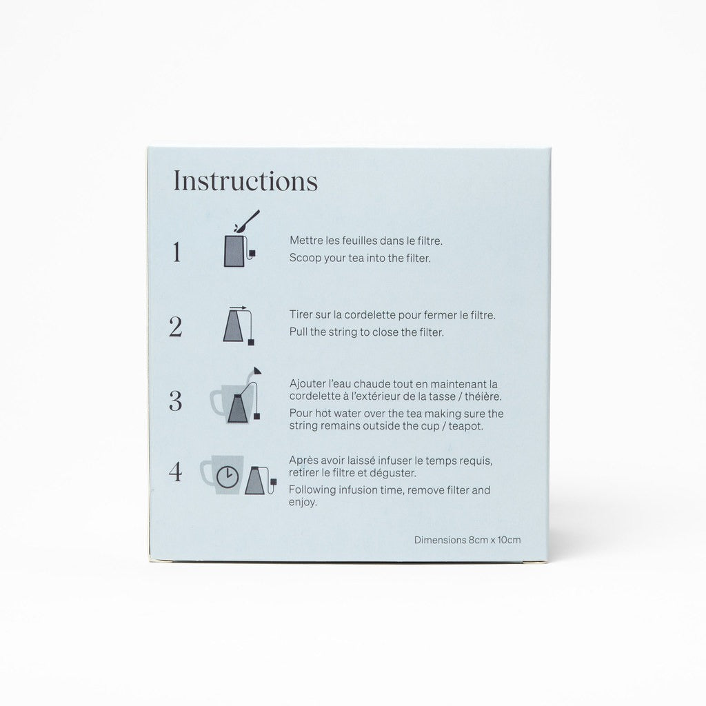 Filtros de papel para té - Caja de 200