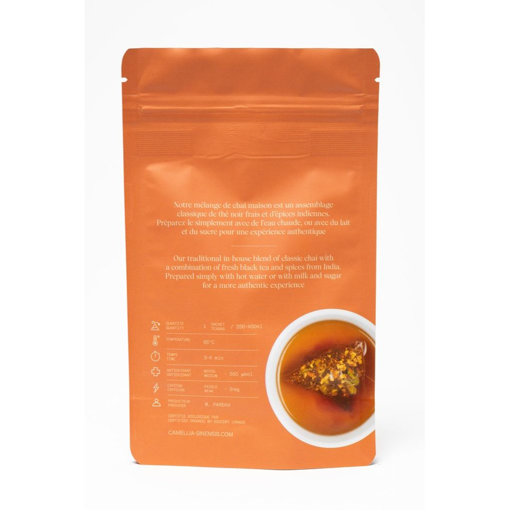 Chai Camellia Bio - 15 sachets de thé