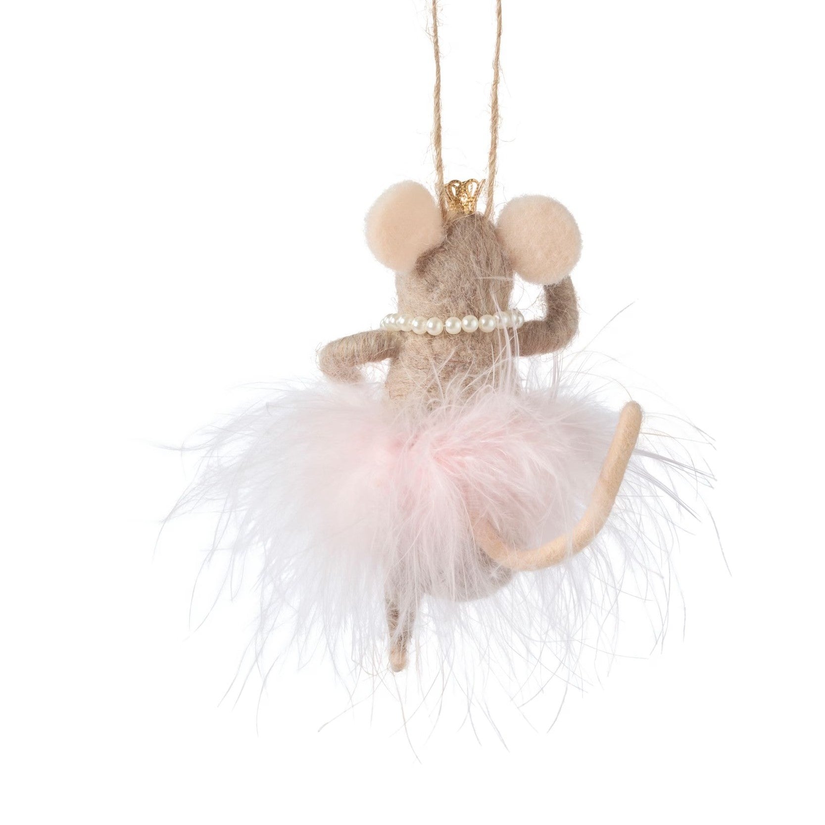 Felt Mouse Ballerina Ornament